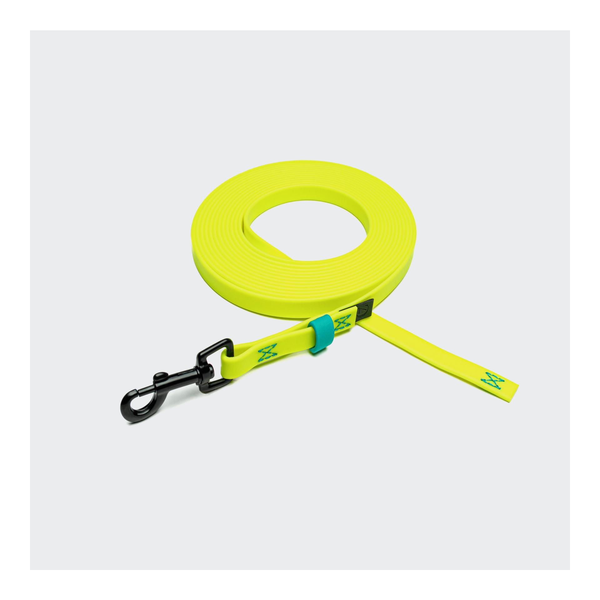 Image of Cloud 7 Schleppleine Ipanema - Neon Yellow / Aqua - bei myluckydog.ch