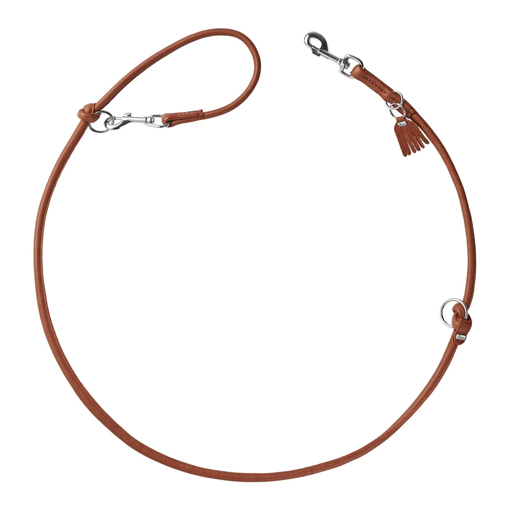 Image of Hunter Verstellbare Hundeleine München - Cognac - bei myluckydog.ch