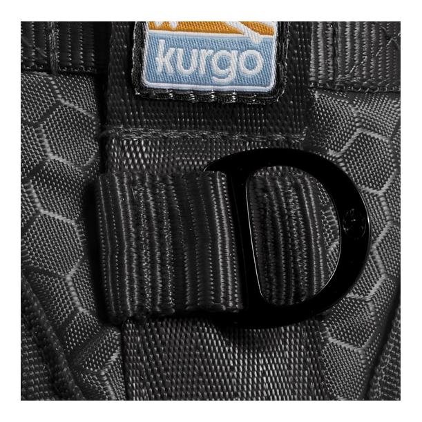 Kurgo Tru-Fit-Smart Harness Sicherheitsgeschirr mit Gurt - schwarz