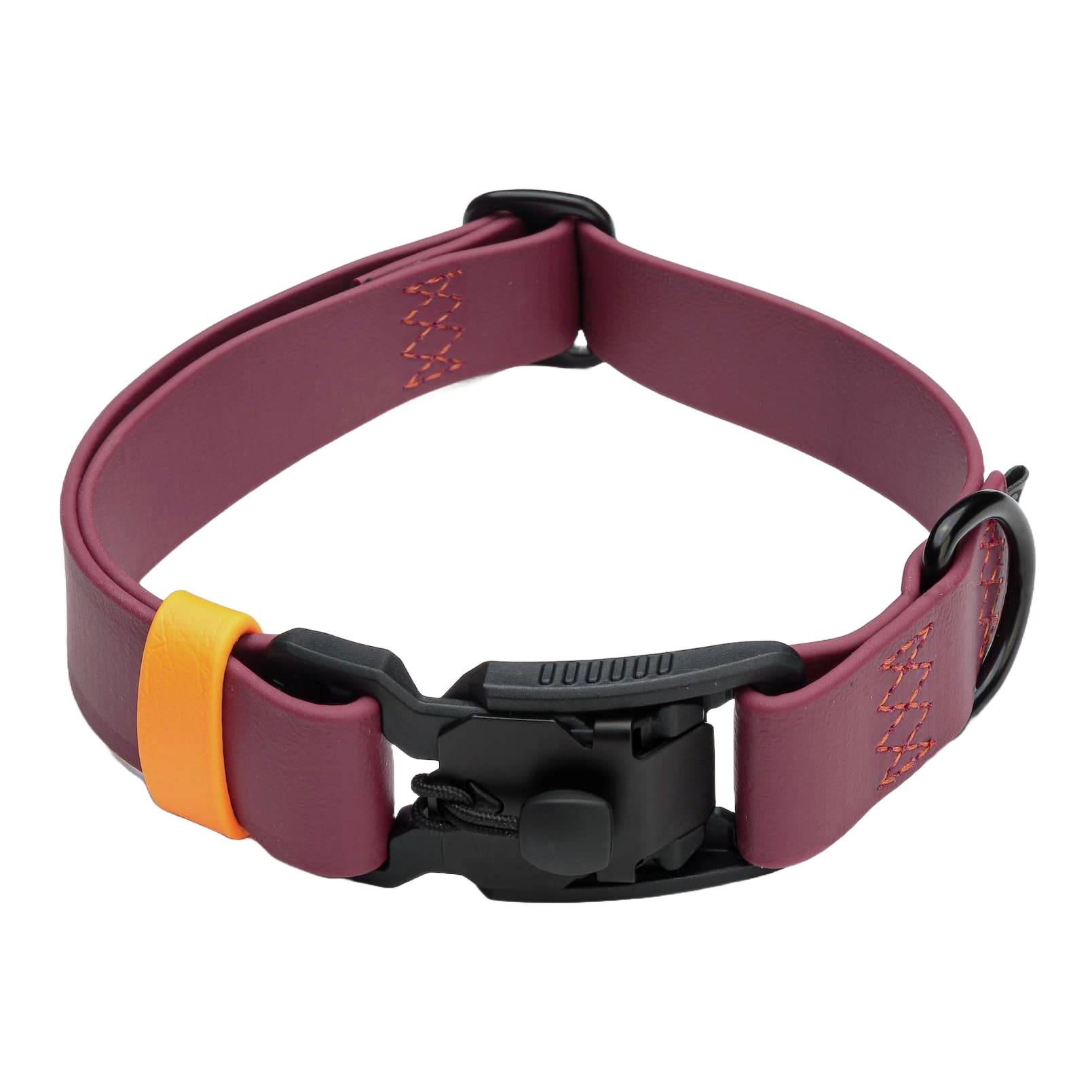 Image of Cloud 7 Hundehalsband Biothane Ipanema - Magenta/Orange - bei myluckydog.ch