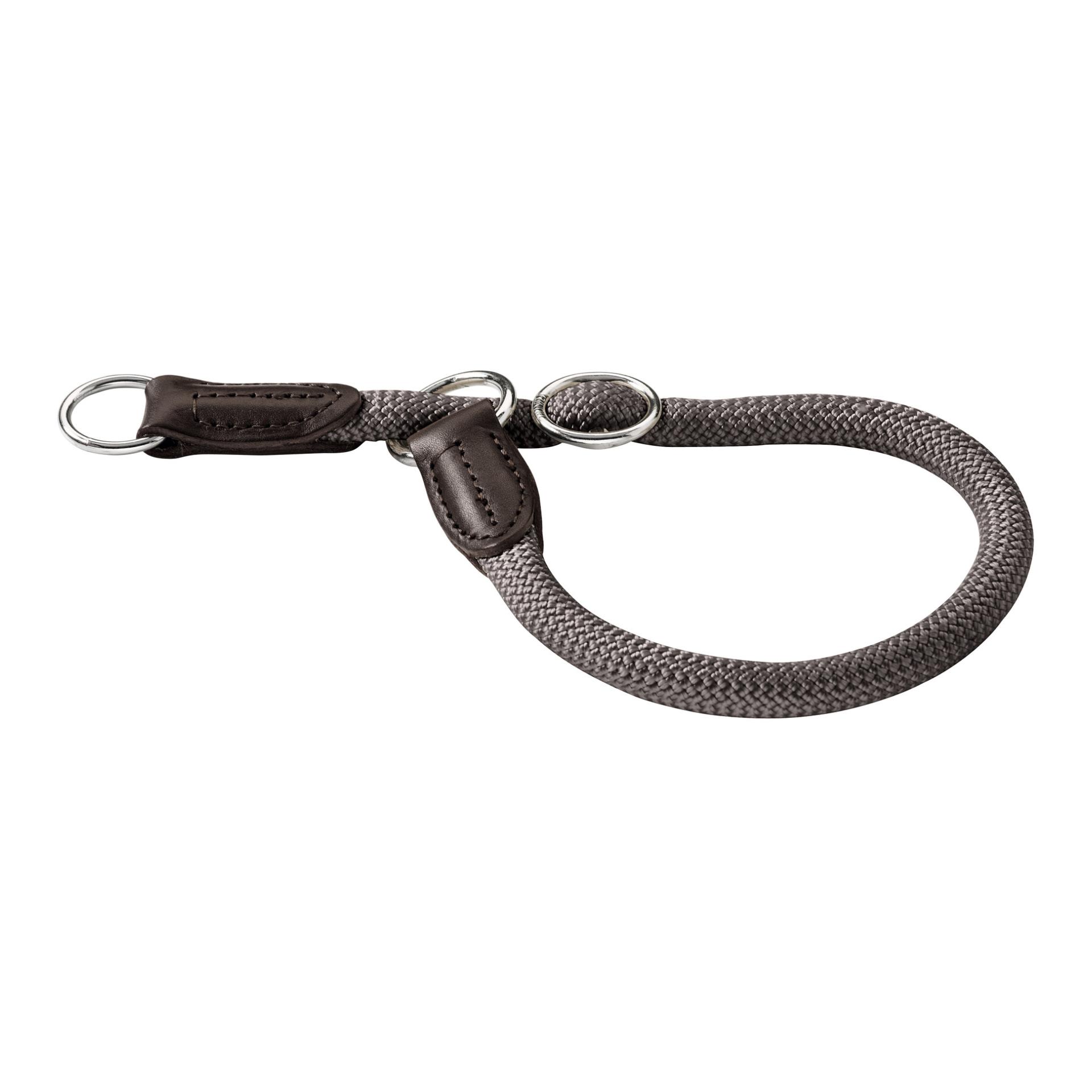 Image of Hunter Dressurhalsband Freestyle mit Stopper - grau bei myluckydog.ch