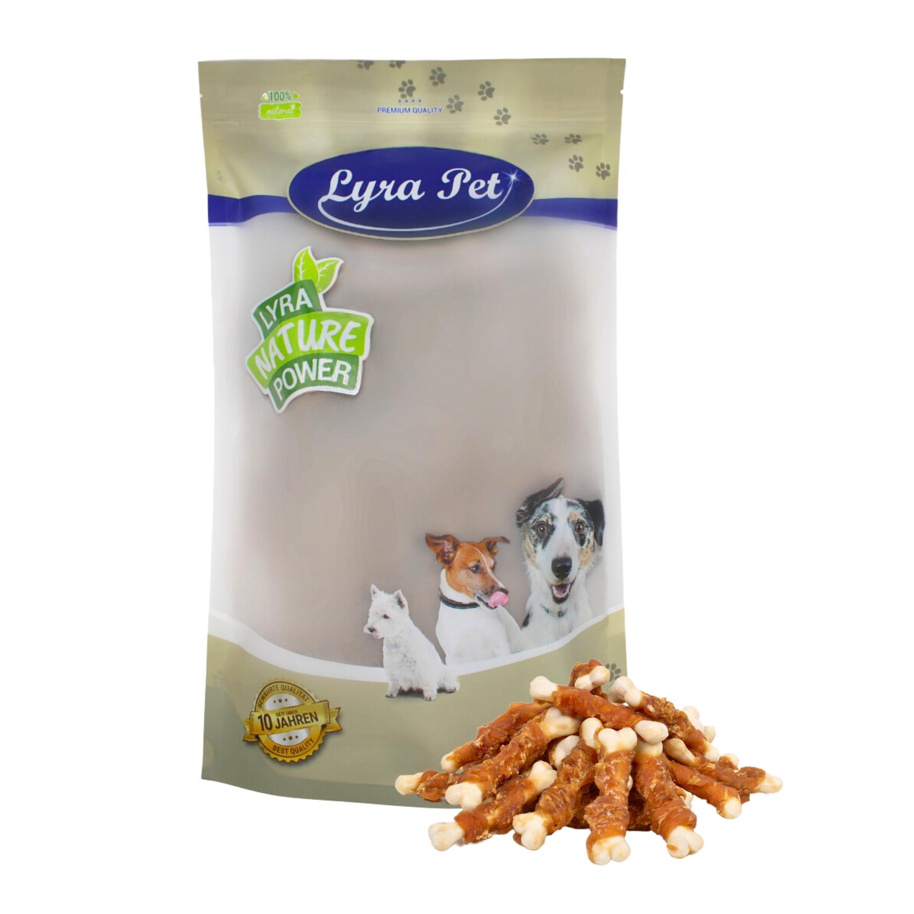 Image of Lyra Pet Calciumknochen mit Hühnerbruststreifen bei myluckydog.ch