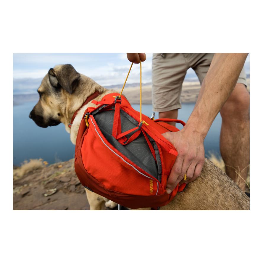 Ruffwear Palisades Pack Hunderucksack rot