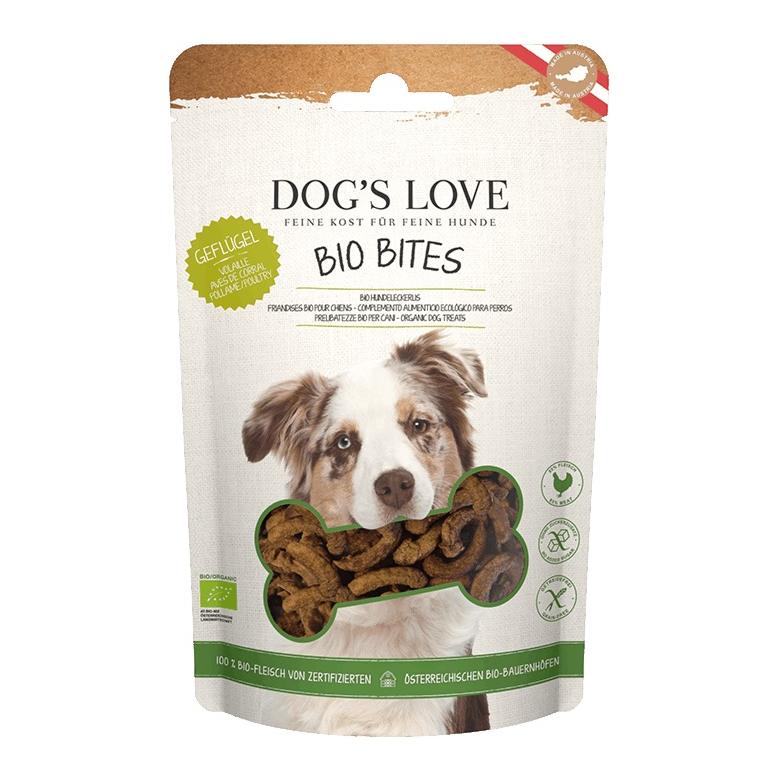 Image of Dog's Love Goodies 100% BIO Bites Geflügel - Beige - bei myluckydog.ch