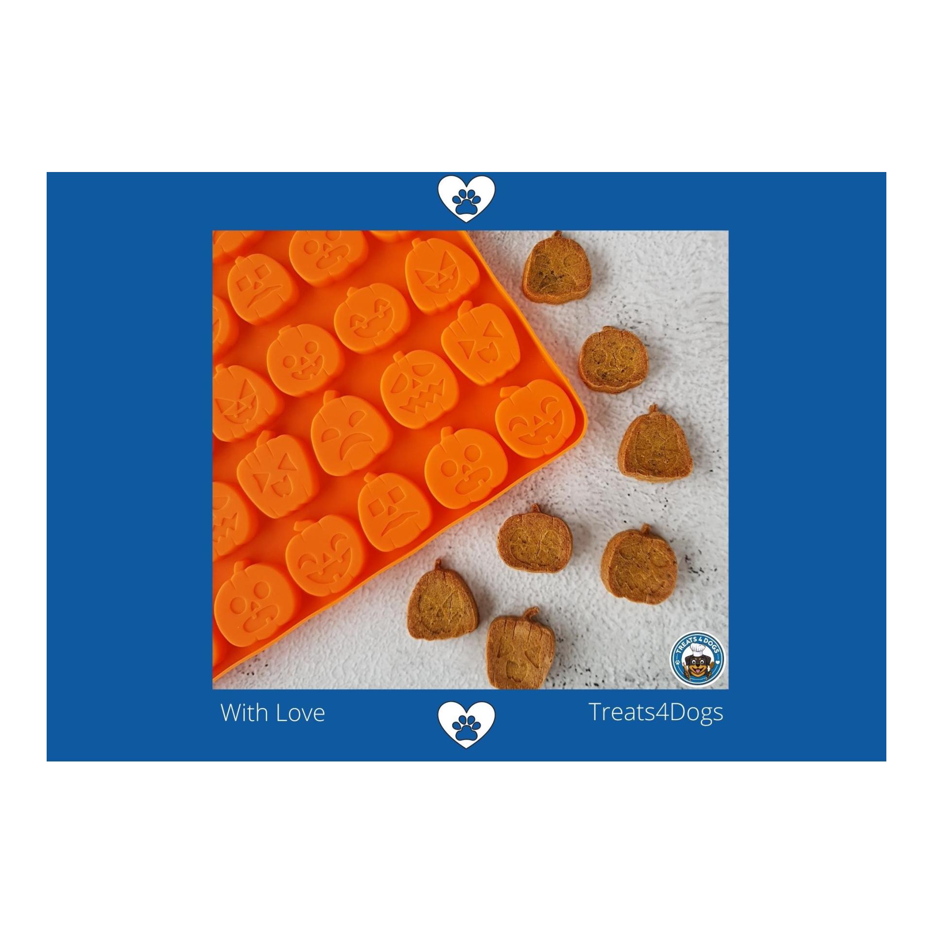 Image of all4dogs TREATS4DOGS Backmatte Kürbisse 2 Stück - Orange - bei myluckydog.ch