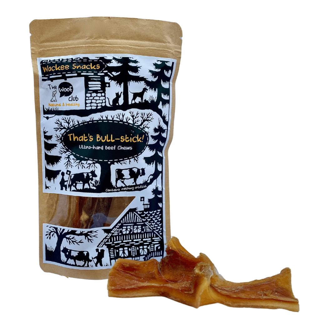 Image of Wackee Snacks That’s Bull Stick – ultraharter Kausnack aus Rindfleisch bei myluckydog.ch