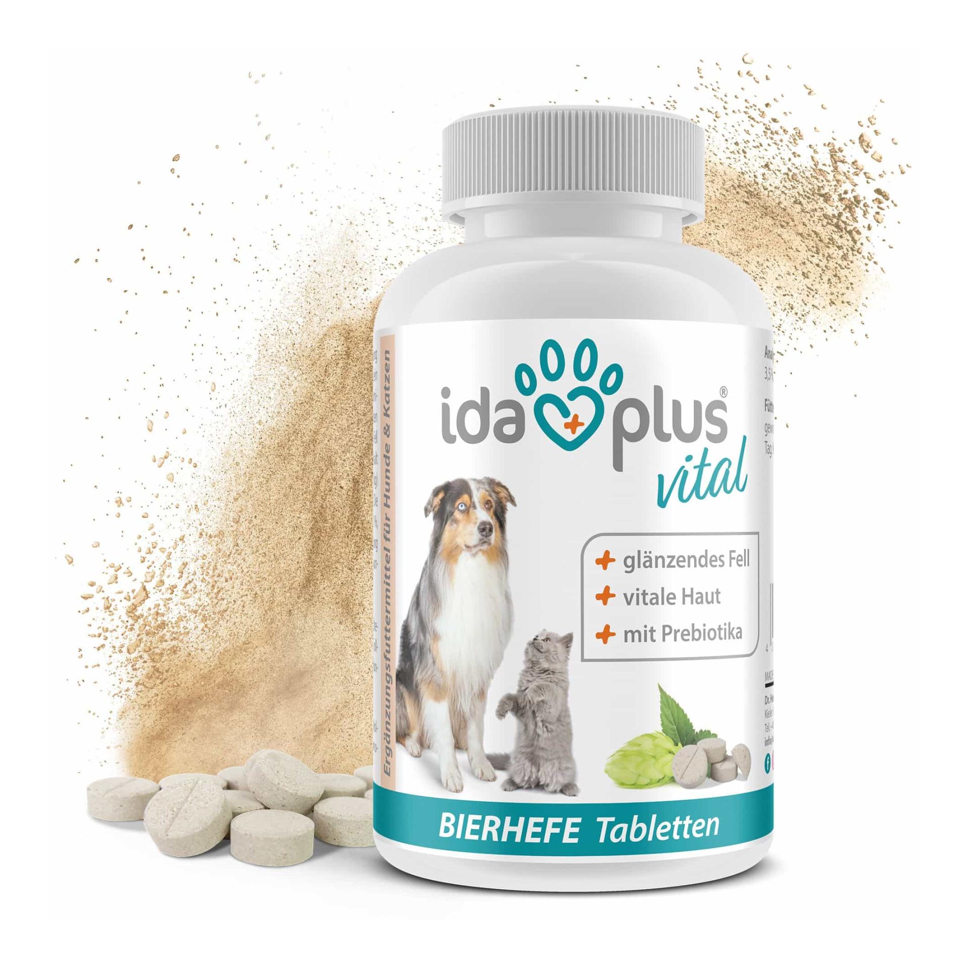 Image of IdaPlus Bierhefe Tabletten - optimale Pflege für glänzendes Fell & kräftige Haut - Mehrfarbig - bei myluckydog.ch