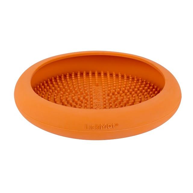 Image of LickiMat Leckschale UFO - Orange - bei myluckydog.ch