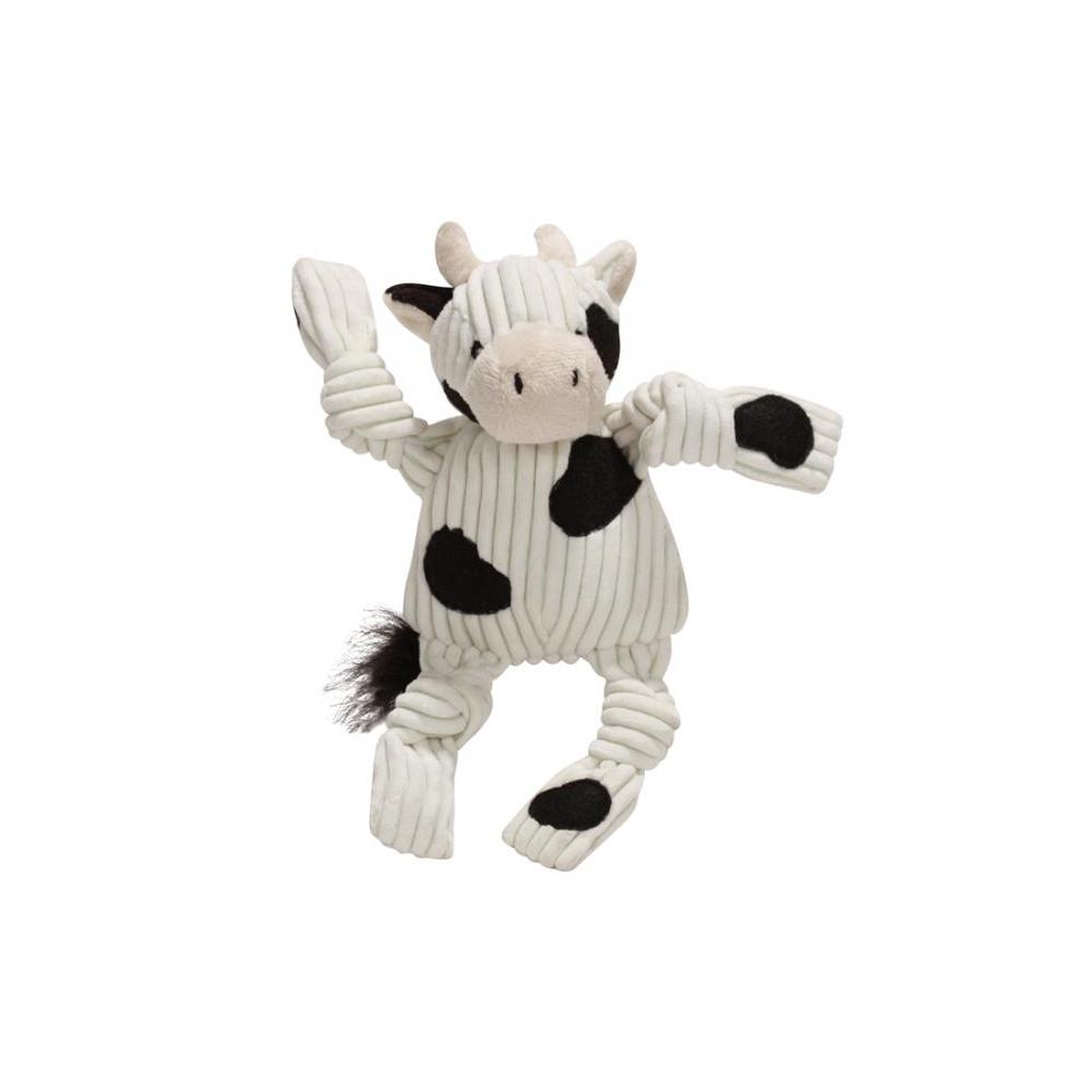 Image of Huggle Hounds Plüschtier Cow Knottie - weiss bei myluckydog.ch