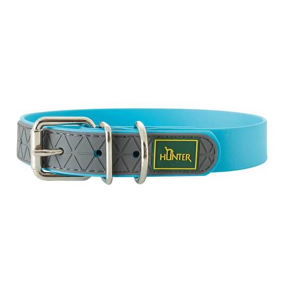 Image of Hunter Halsband Convenience Biothane - türkis bei myluckydog.ch