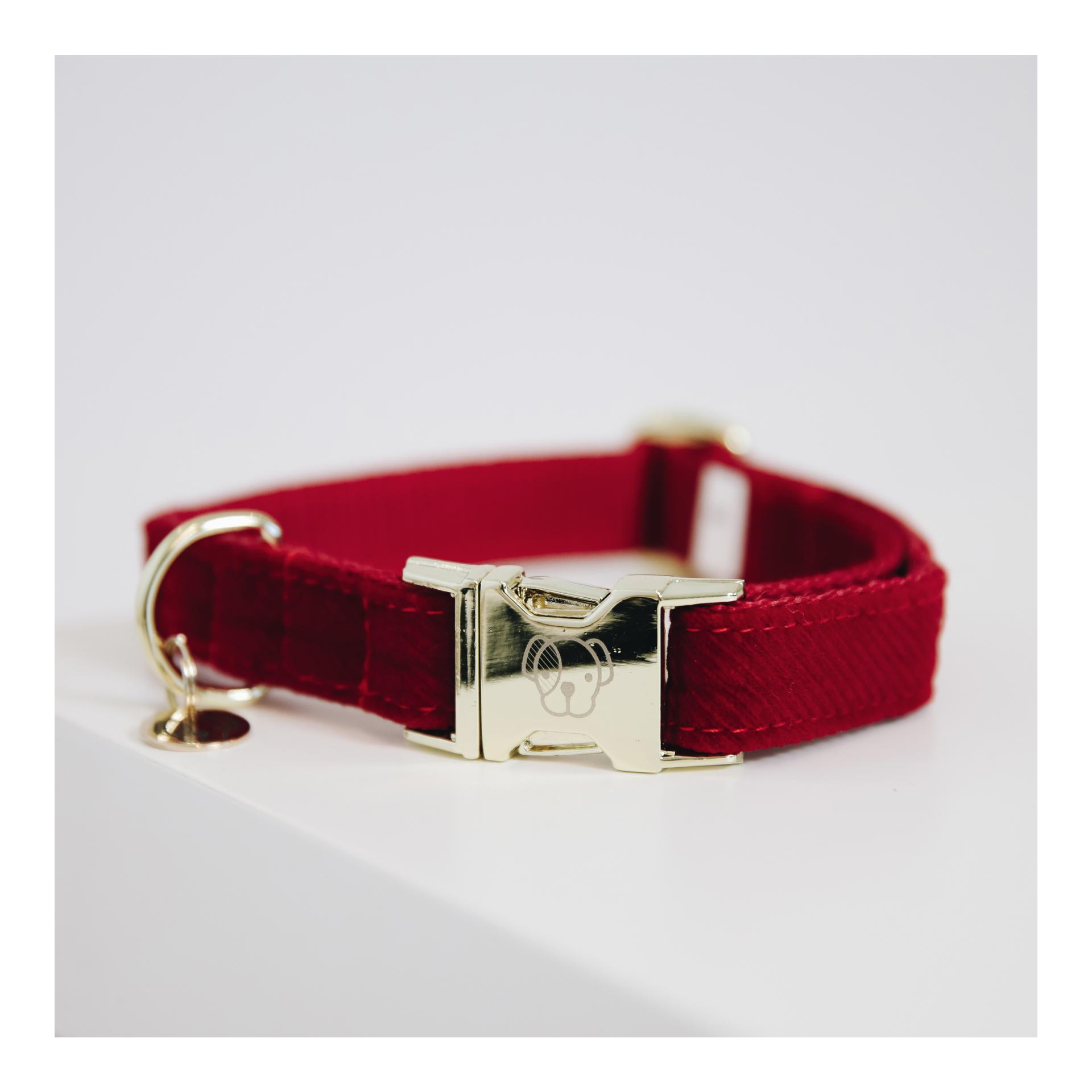 Image of Kentucky Dogwear Hundehalsband Corduroy - red bei myluckydog.ch