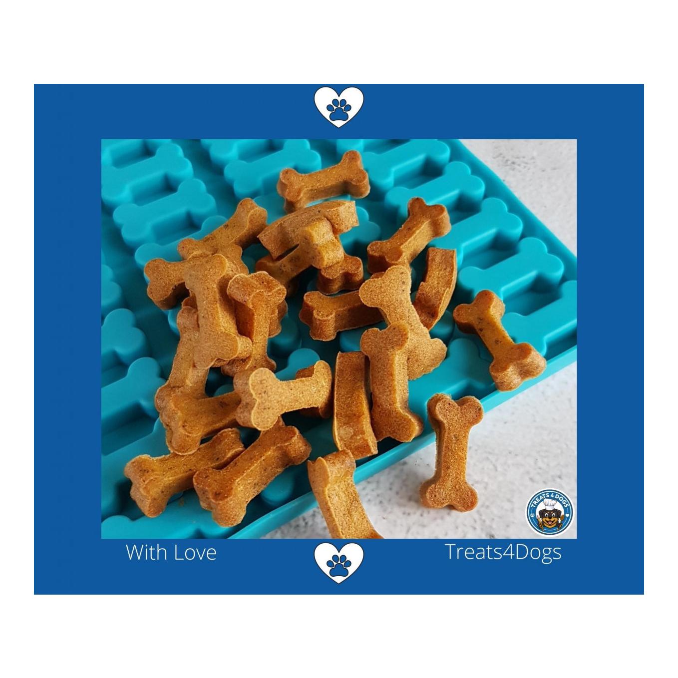 Image of all4dogs TREATS4DOGS Backmatte Mittlere Knochen 2 Stück - Glacier-deepsea - bei myluckydog.ch