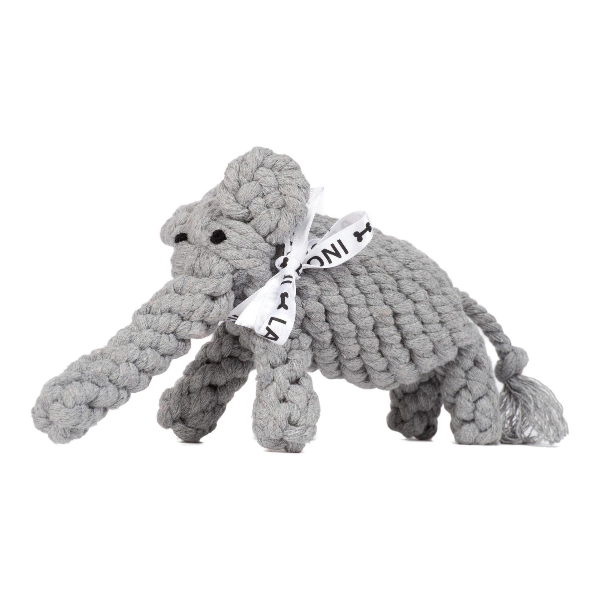 Image of Laboni Hundespielzeug Elton Elefant - Grau - bei myluckydog.ch