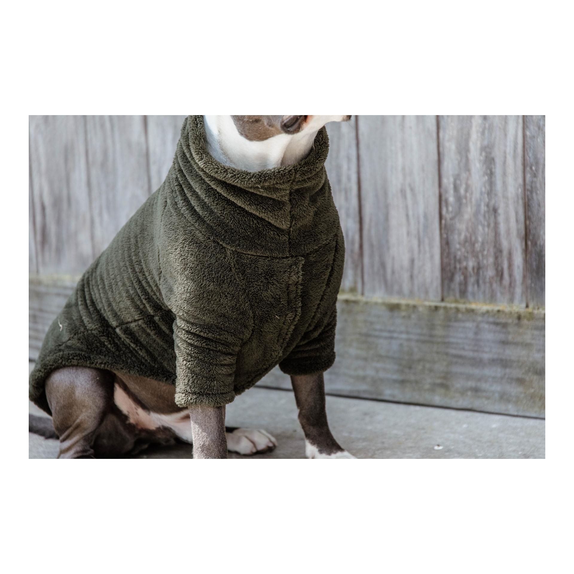 Kentucky Pine Hundepullover Dogwear - Green Fleece Teddy