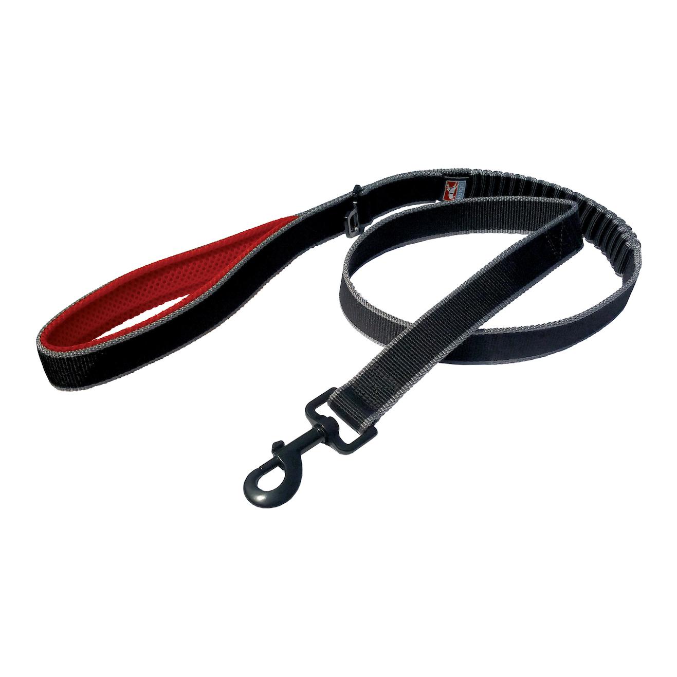 Image of Kurgo Springback Leash - schwarz-rot bei myluckydog.ch