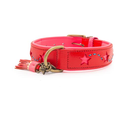 Image of Dog with a mission Hundehalsband Urban Star - Pink Star - bei myluckydog.ch