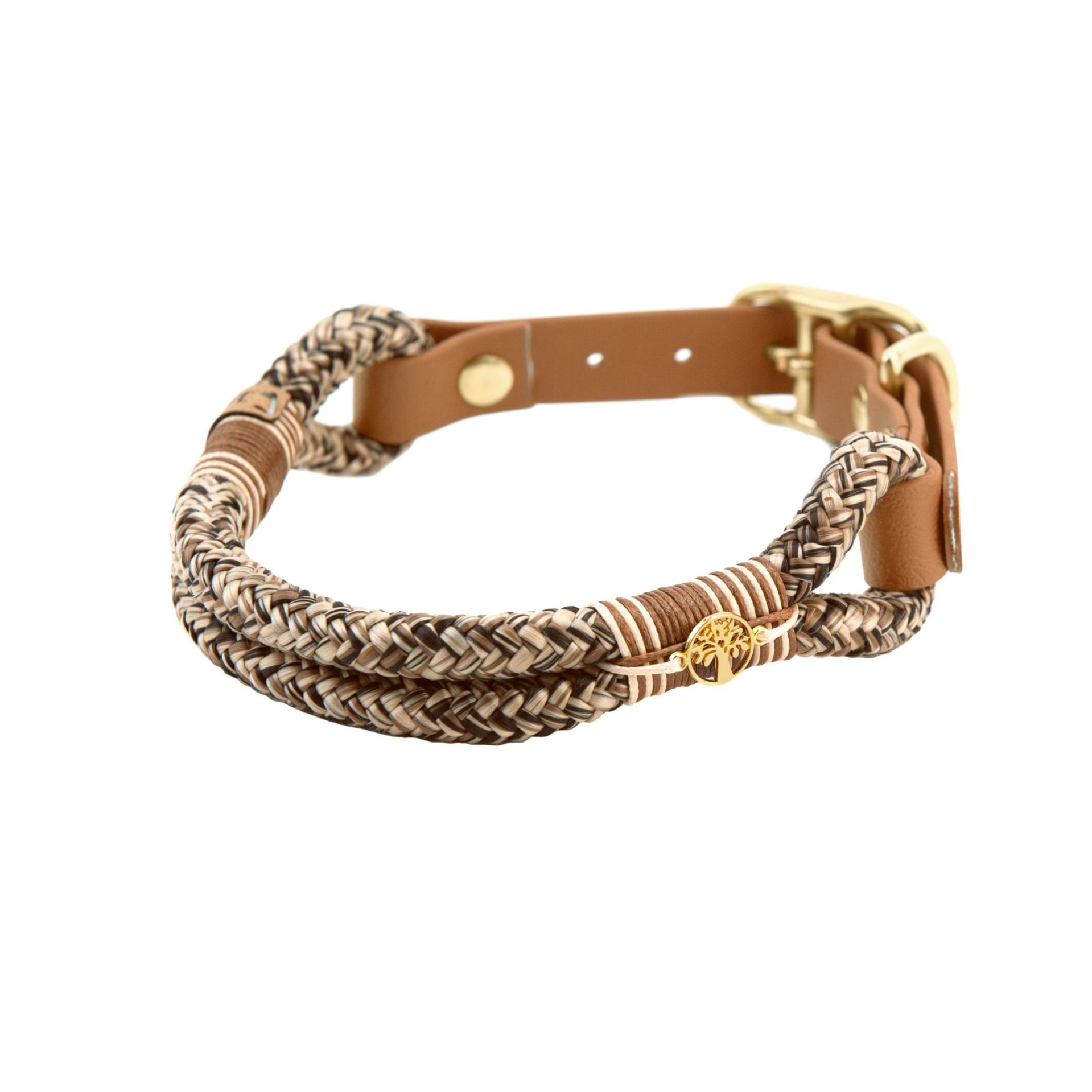 Image of EMMY & PEPE Tauhalsband ohne Perlen Golden bei myluckydog.ch