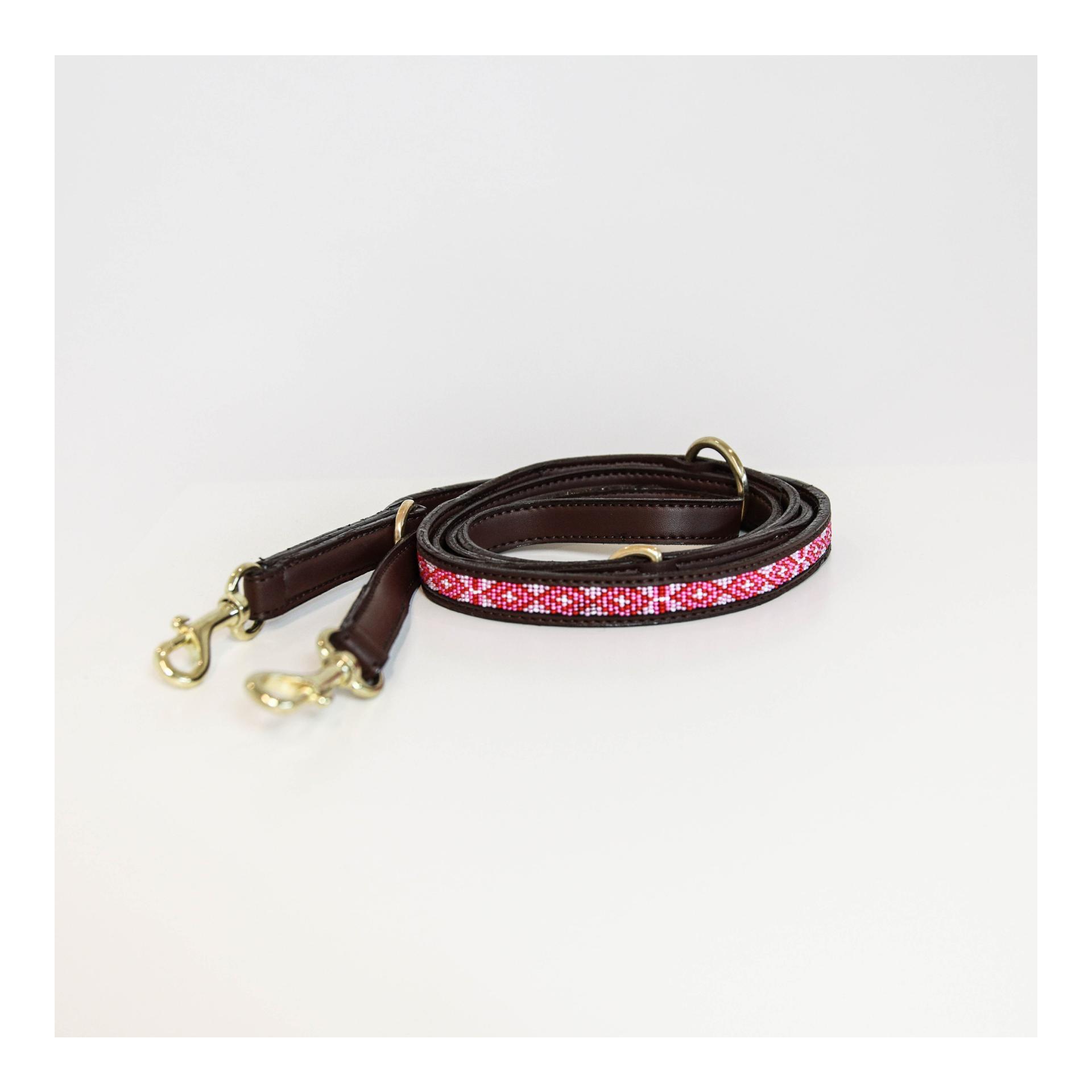 Image of Kentucky Dogwear Hundeleine Handgemacht Pearls - pink bei myluckydog.ch