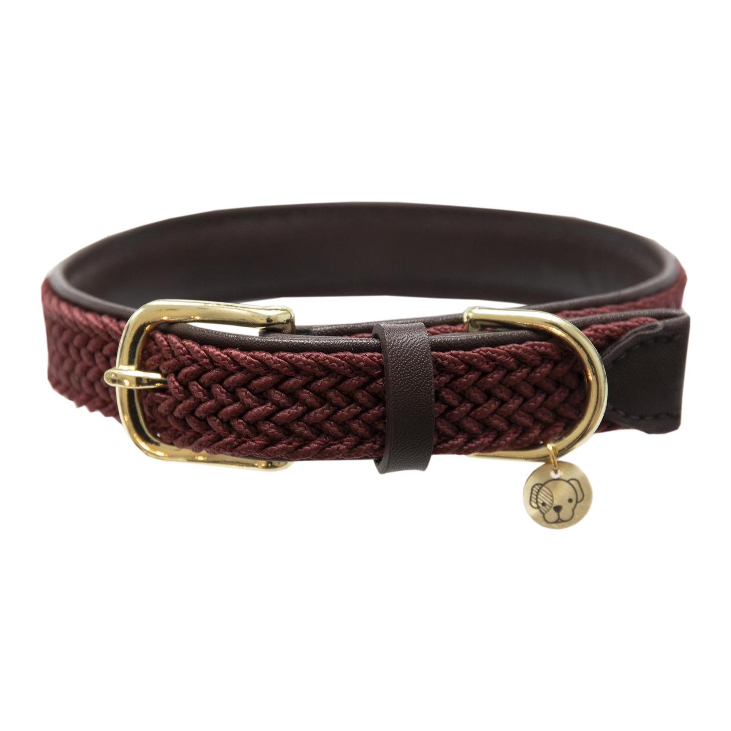 Image of Kentucky Dogwear Hundehalsband Nylon geflochten - bordeaux bei myluckydog.ch