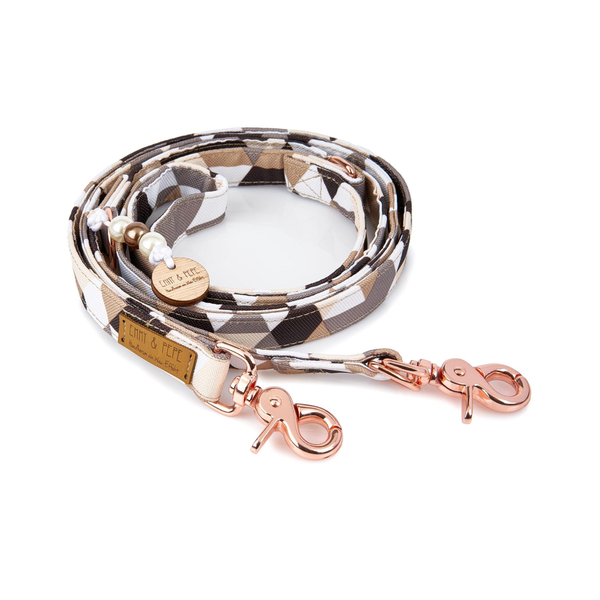 Image of EMMY & PEPE Hundeleine Geo Brown - Multicolor - bei myluckydog.ch