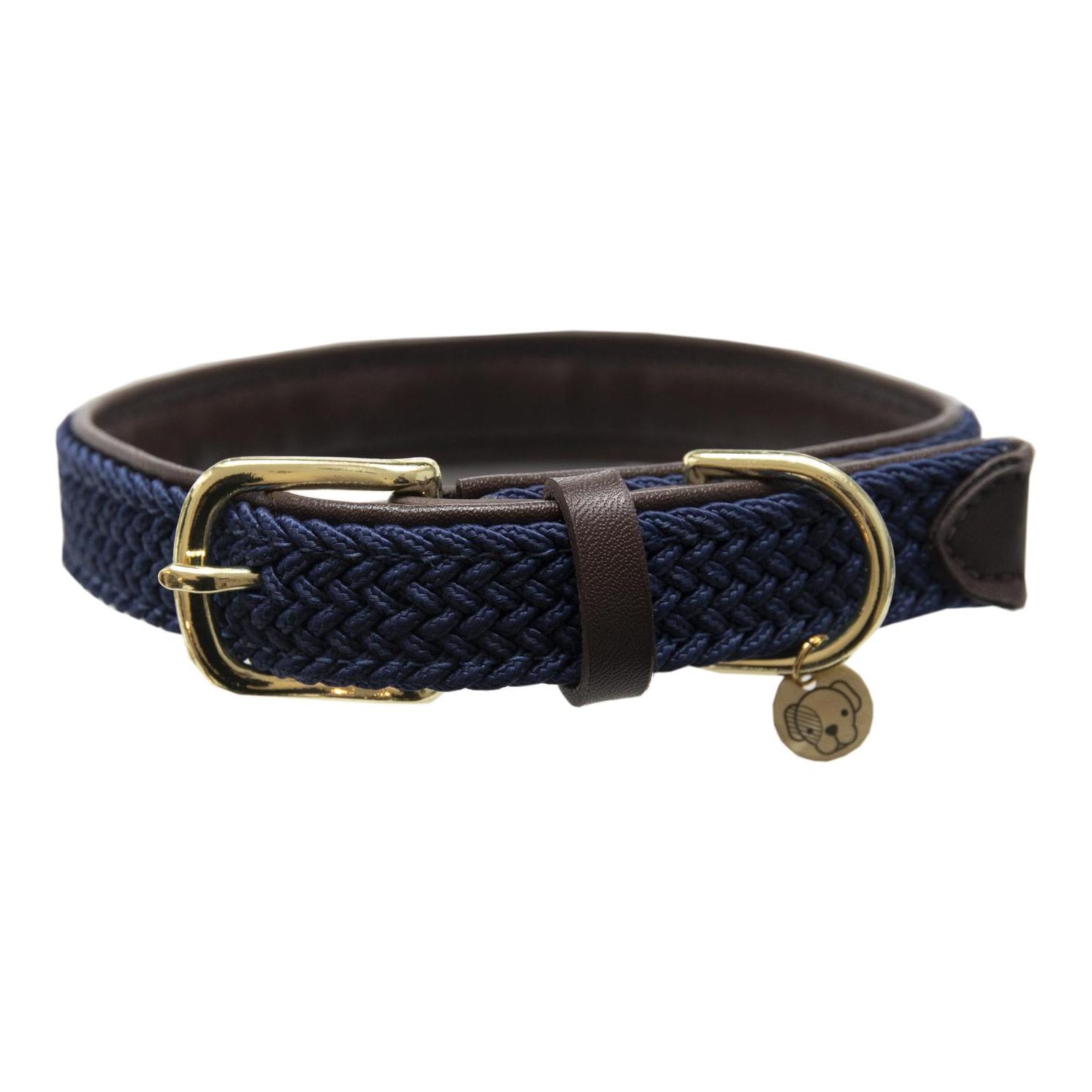 Image of Kentucky Dogwear Hundehalsband Nylon geflochten - navy bei myluckydog.ch