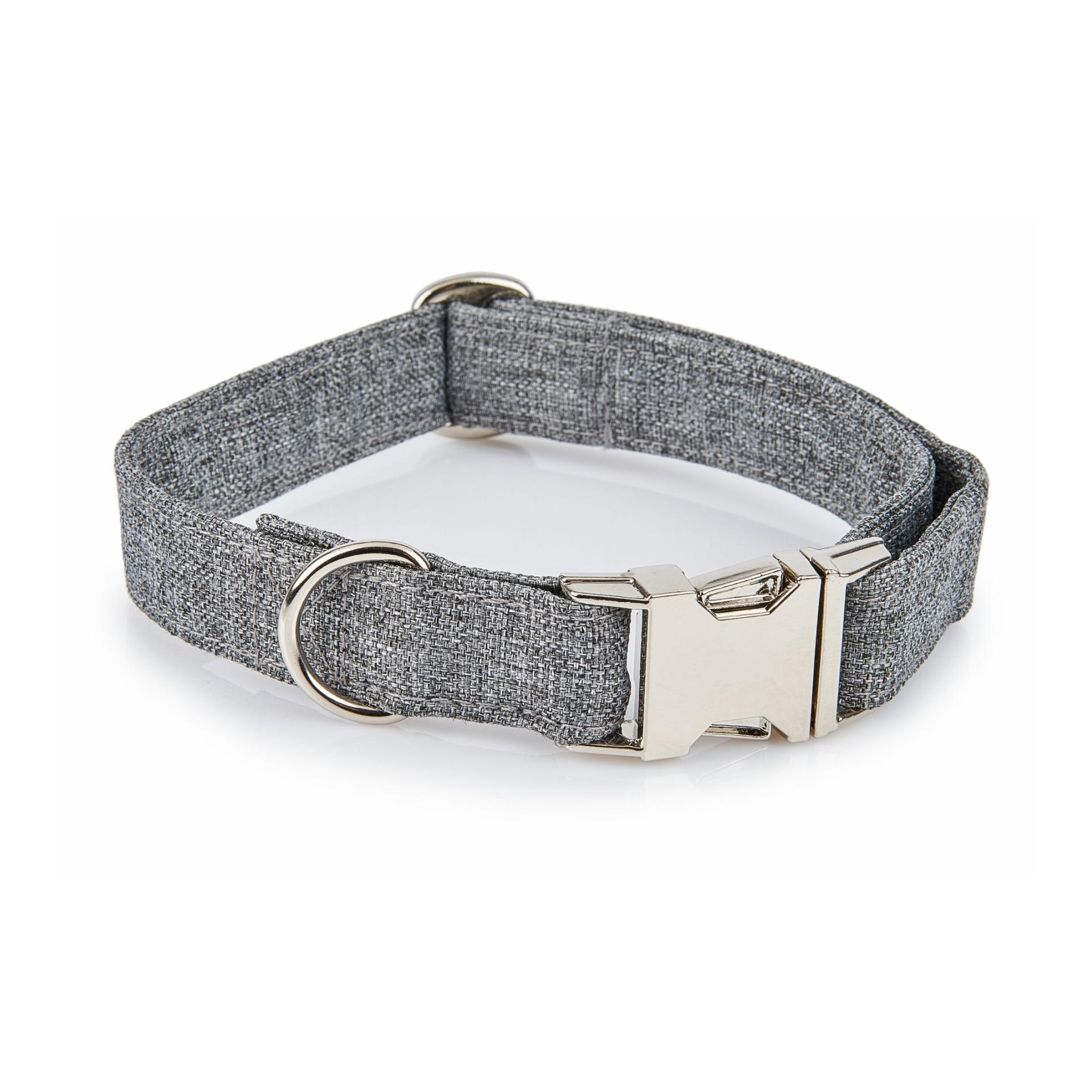 Image of EMMY & PEPE Hundehalsband Windsor - Grau - bei myluckydog.ch