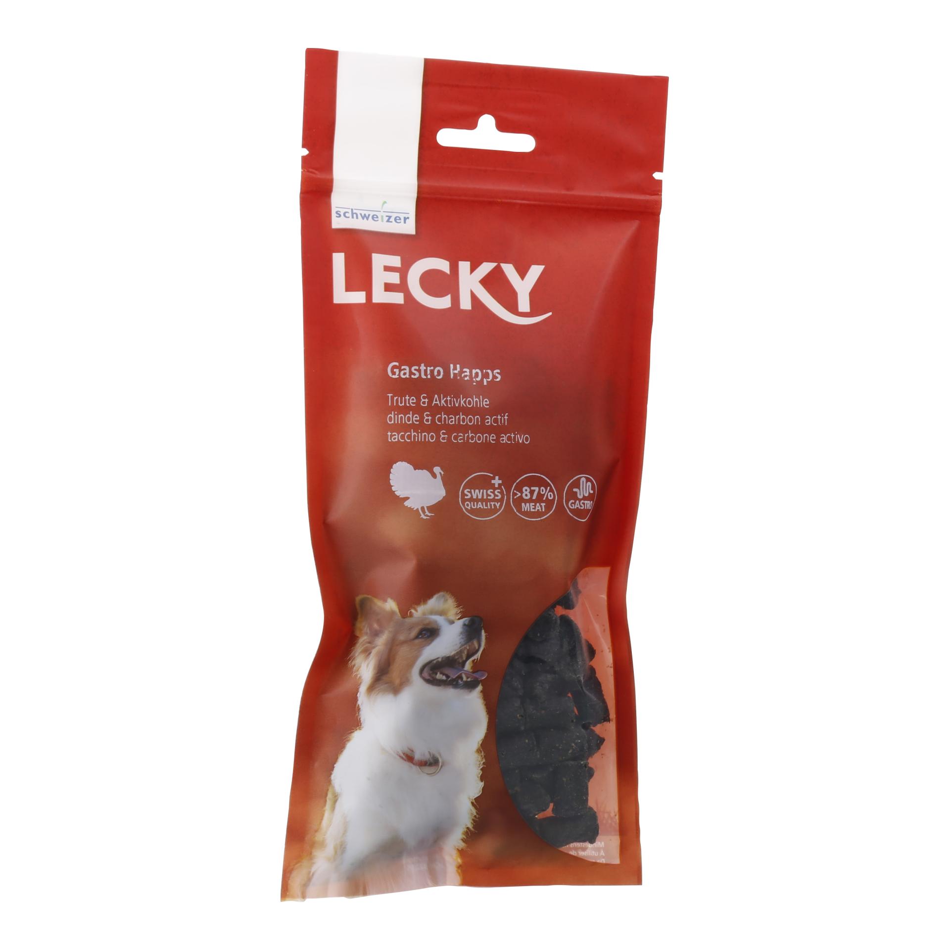 Image of LECKY Gastro Happs Trute & Aktivkohle - Rot - bei myluckydog.ch