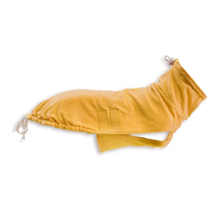 Image of Lill's Hundepullover Fleece aus Bio-Baumwolle - Amber - bei myluckydog.ch