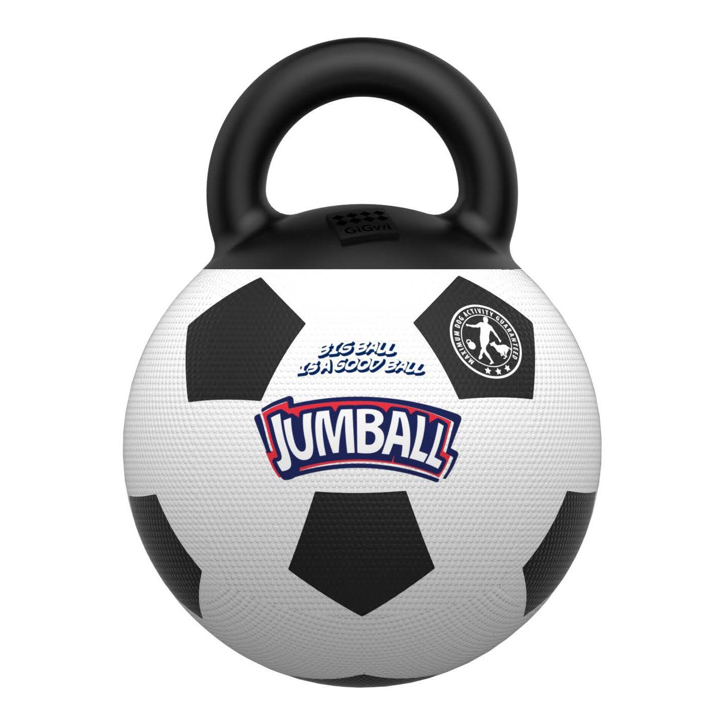 Image of Gigwi Jumpball Fussball - Schwarz - bei myluckydog.ch