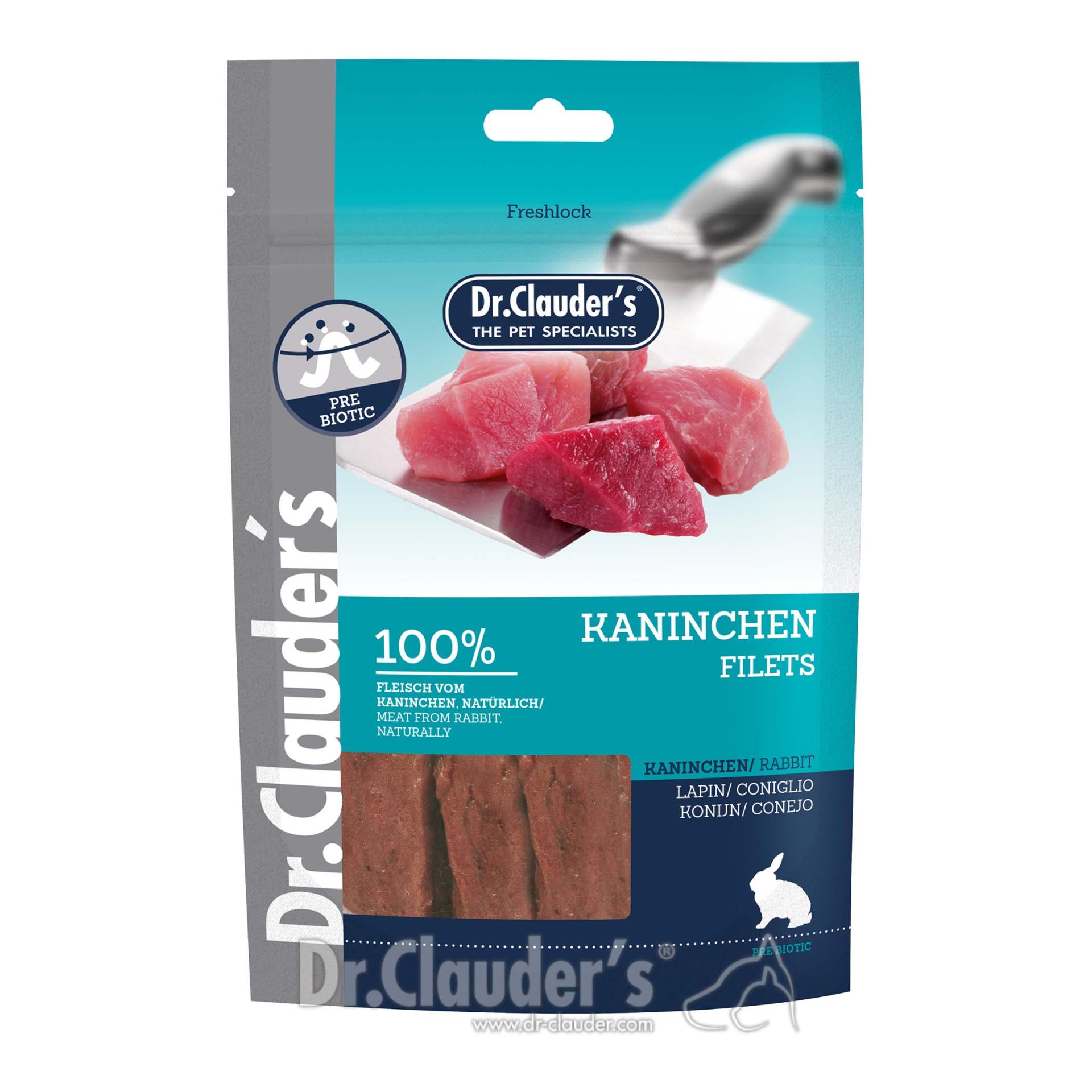 Image of Dr.Clauder's 100 % Kaninchenfleisch- Streifen Filet 80g - Natur - bei myluckydog.ch