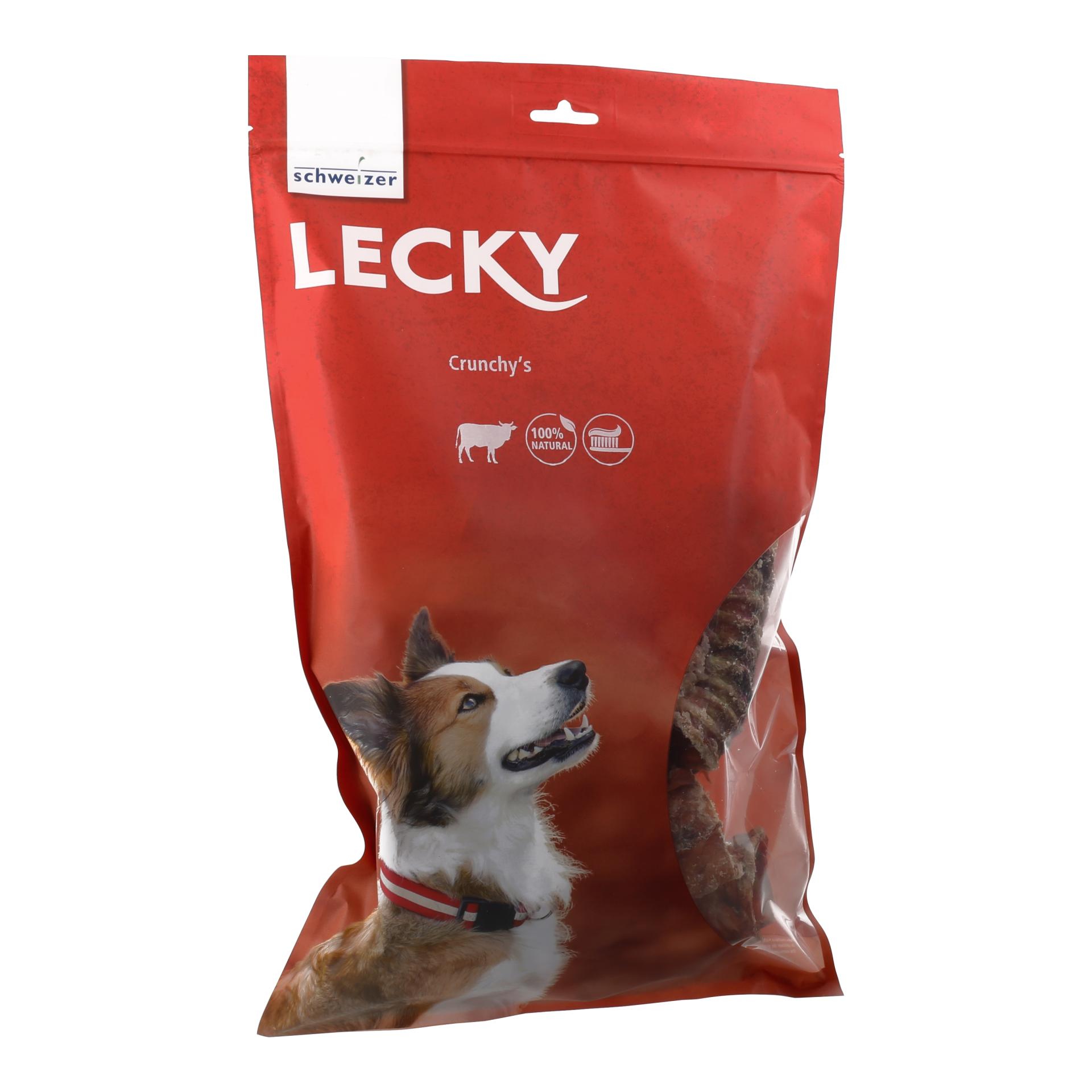 Image of LECKY Hundesnack Crunchy's - Rot - bei myluckydog.ch