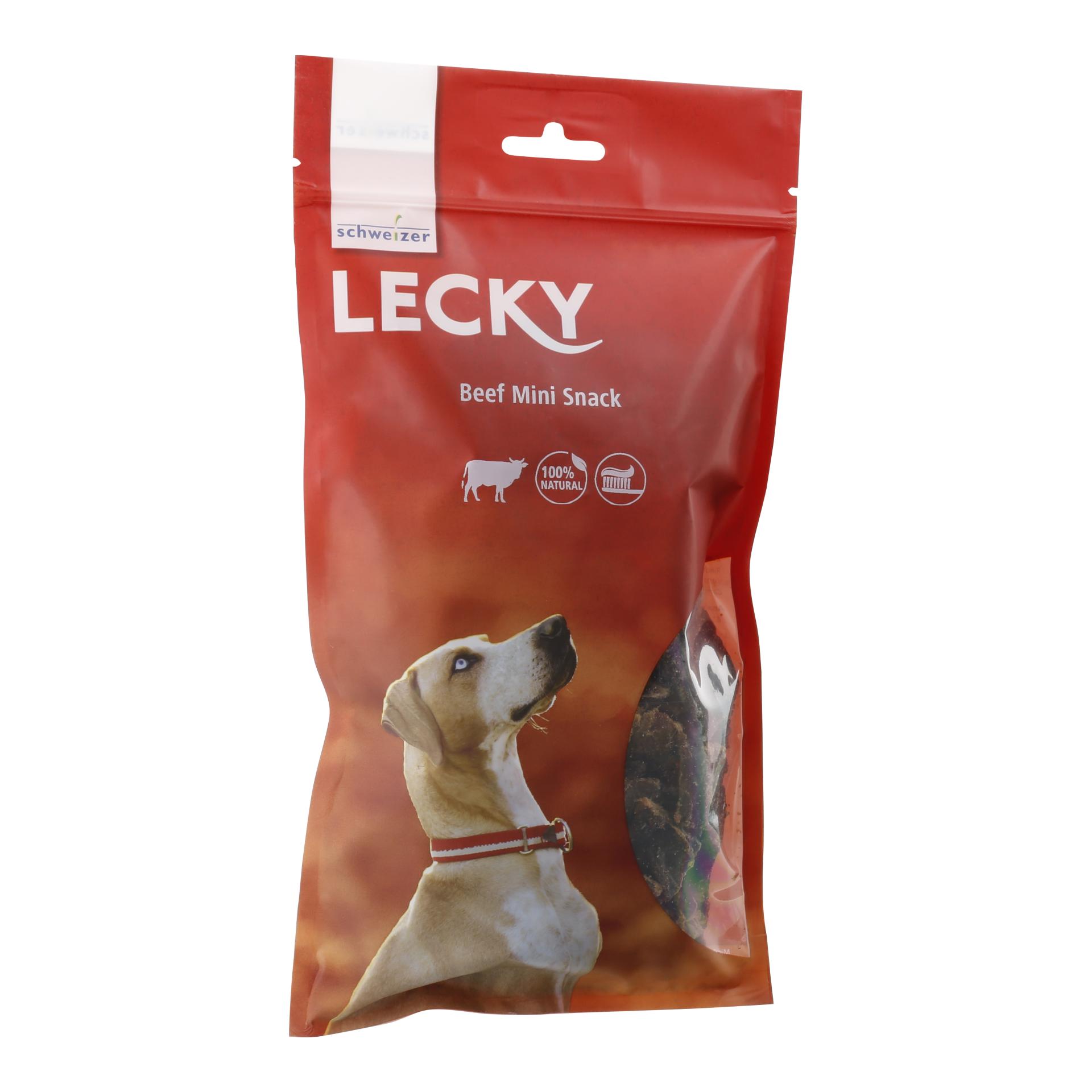 Image of LECKY Beef Mini Snack - Rot - bei myluckydog.ch