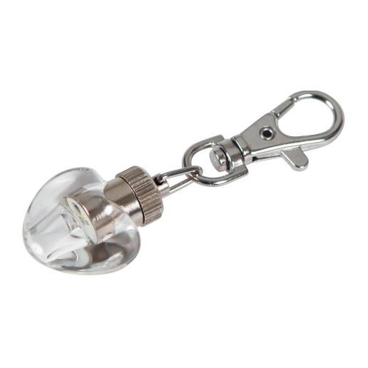 Image of Kerbl Maxi Safe Herz-Leuchtanhänger LED, klar, 3 x 2,5 cm - Silber - bei myluckydog.ch