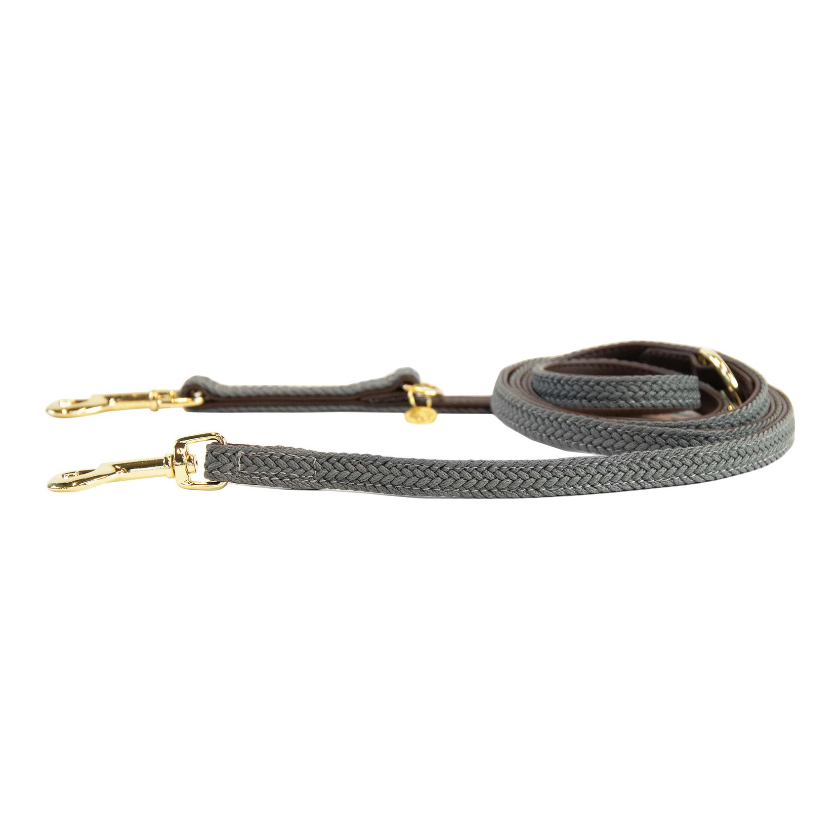 Image of Kentucky Dogwear Hundeleine Nylon geflochten - grau bei myluckydog.ch