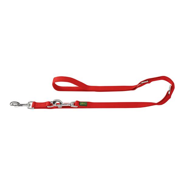 Image of Hunter Verstellbare Führleine Extra Long Nylon - rot bei myluckydog.ch