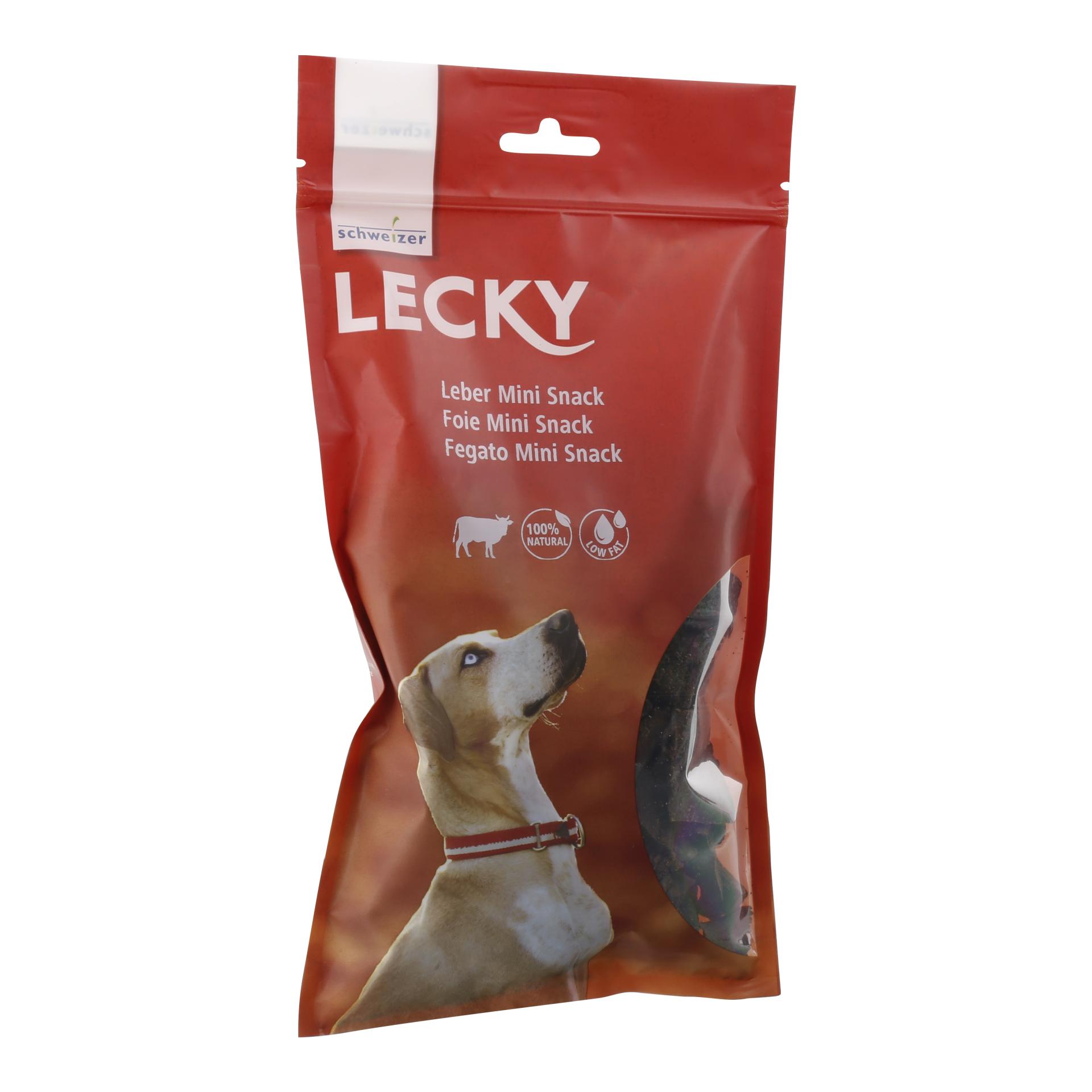 Image of LECKY Leber Mini Snack - Natur - bei myluckydog.ch