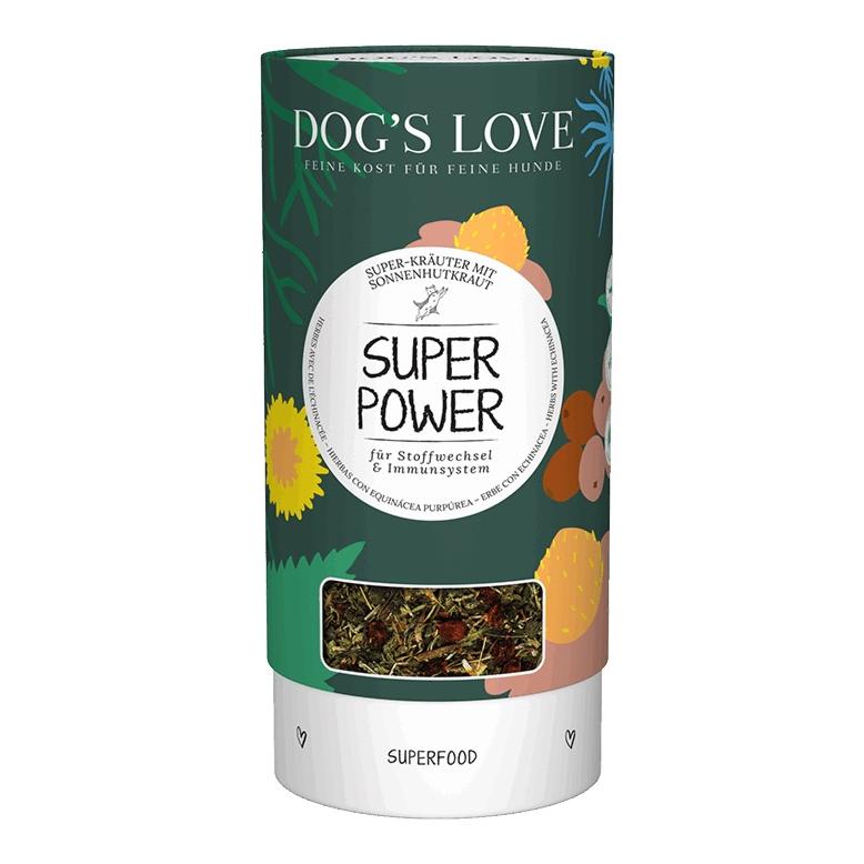 Image of Dog's Love Super-Power Hunde Ergänzungsfutter für Stoffwechsel und Immunsystem - Grün - bei myluckydog.ch