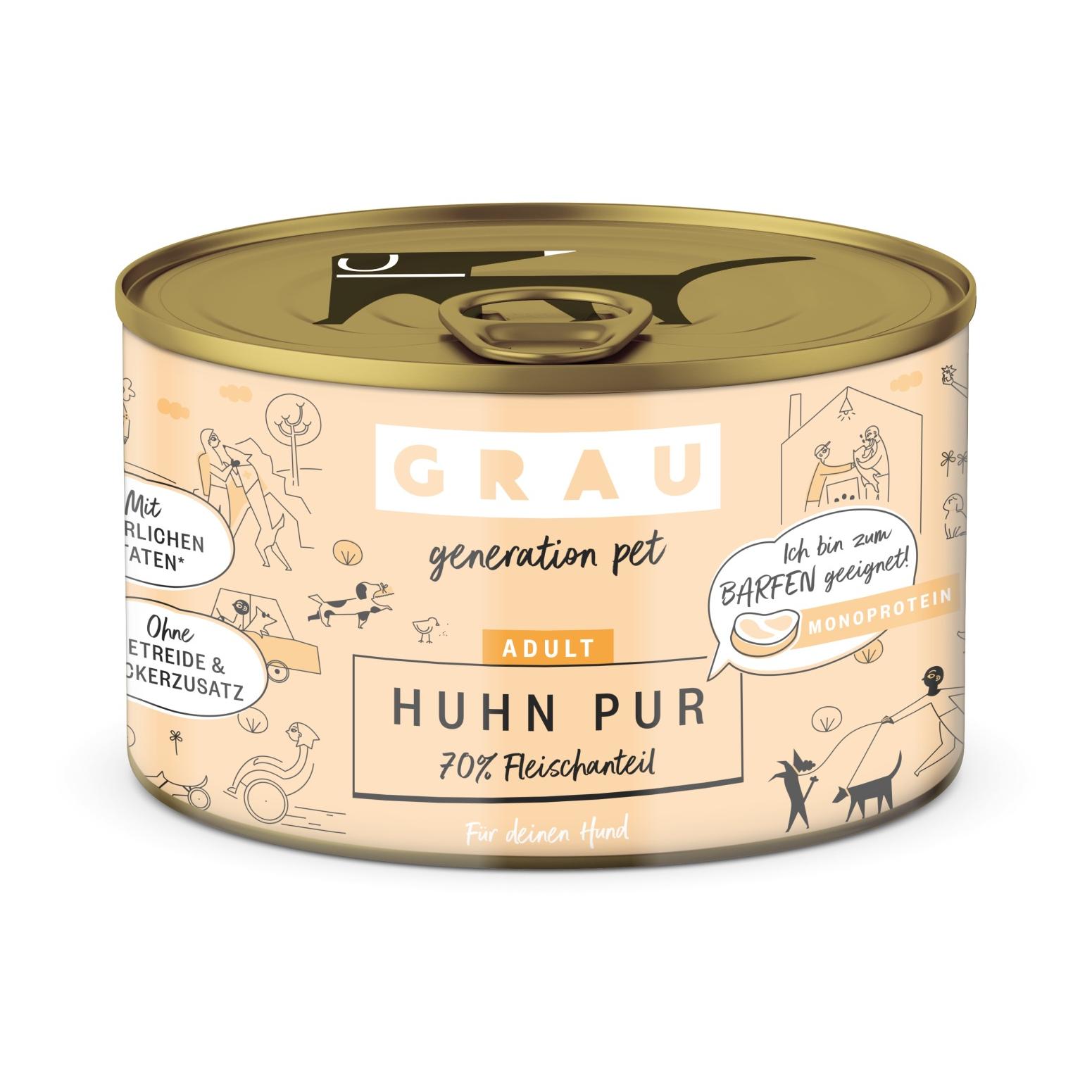 Image of Grau - Generation Pet Nassfutter Huhn Pur - Natur - bei myluckydog.ch