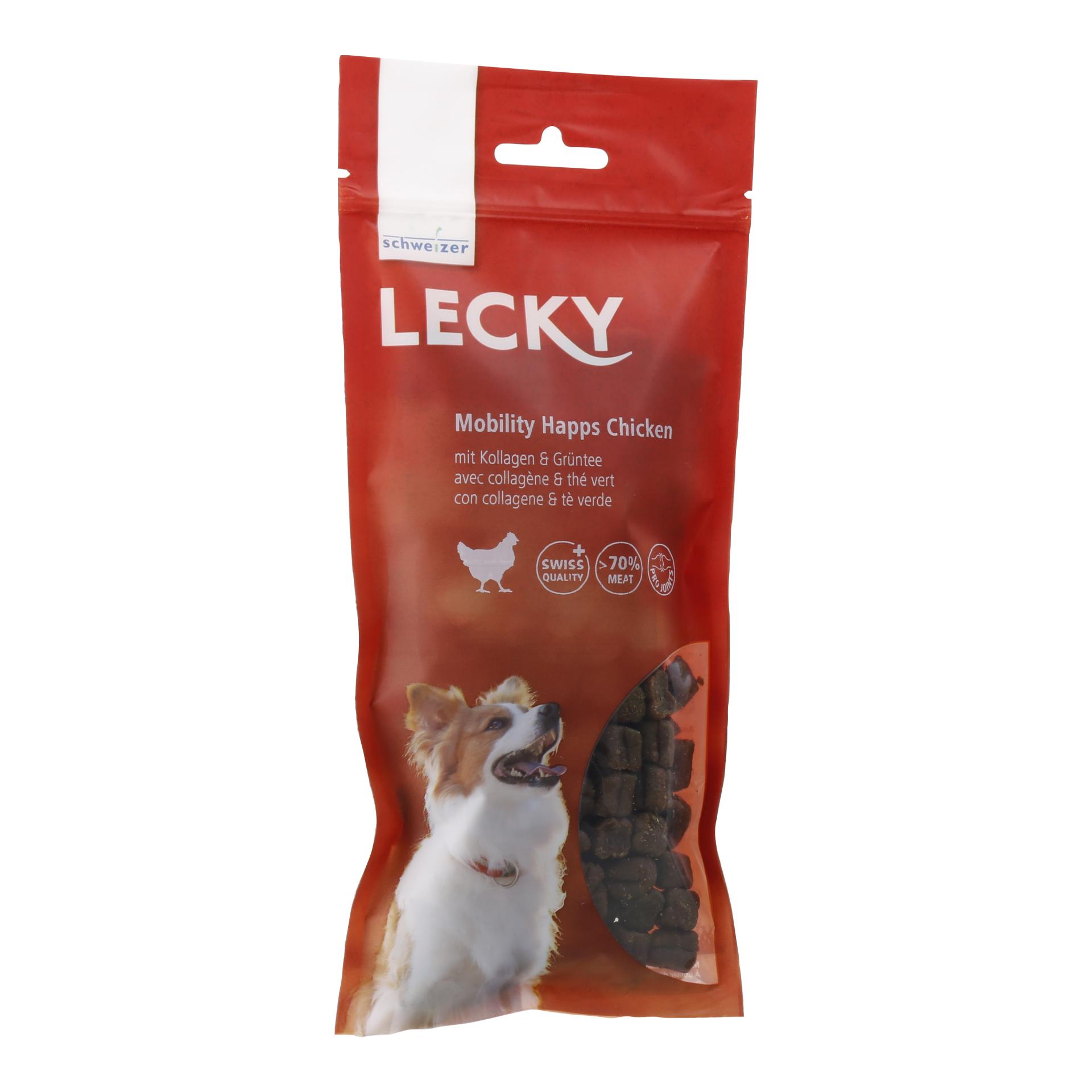 Image of LECKY Mobility Happs Chicken mit Kollagen & Grüntee - Rot - bei myluckydog.ch