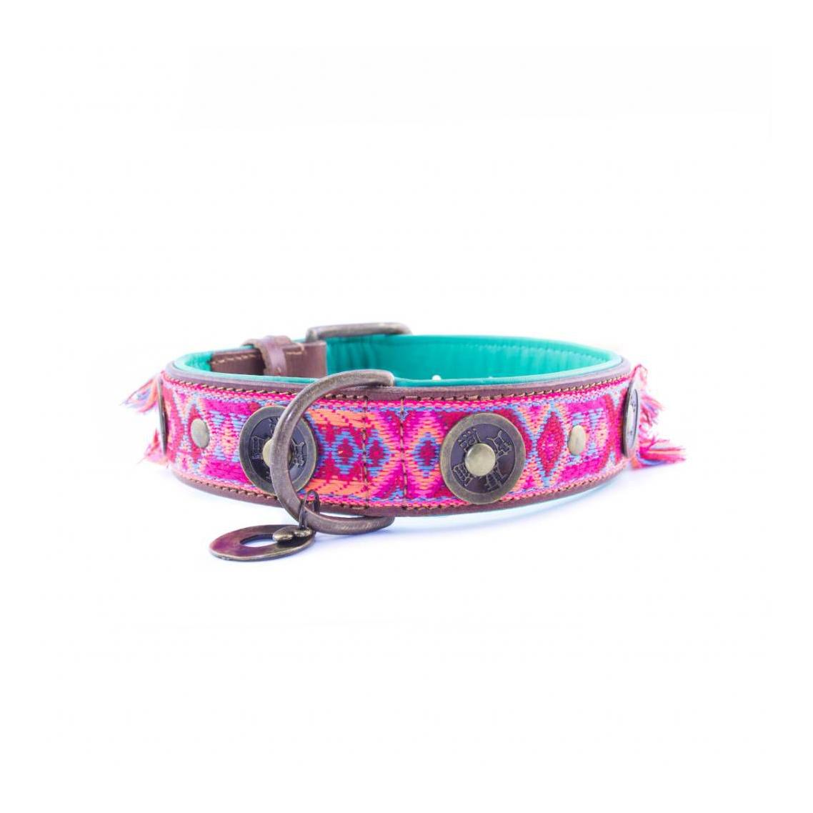 Image of Dog with a mission Hundehalsband Boho Rosa bei myluckydog.ch