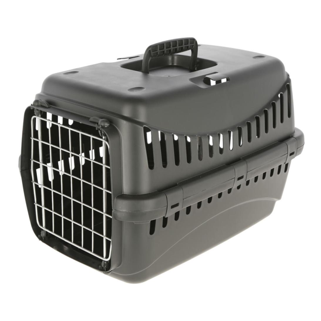 Image of Kerbl Transportbox Expedion Eco - schwarz mit Metalltüre bei myluckydog.ch