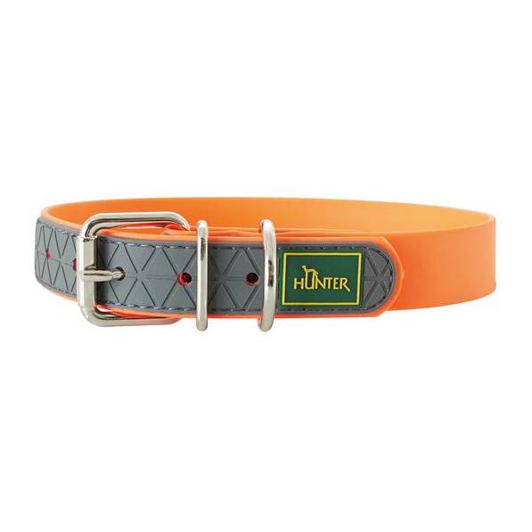 Image of Hunter Halsband Convenience Biothane - neonorange bei myluckydog.ch