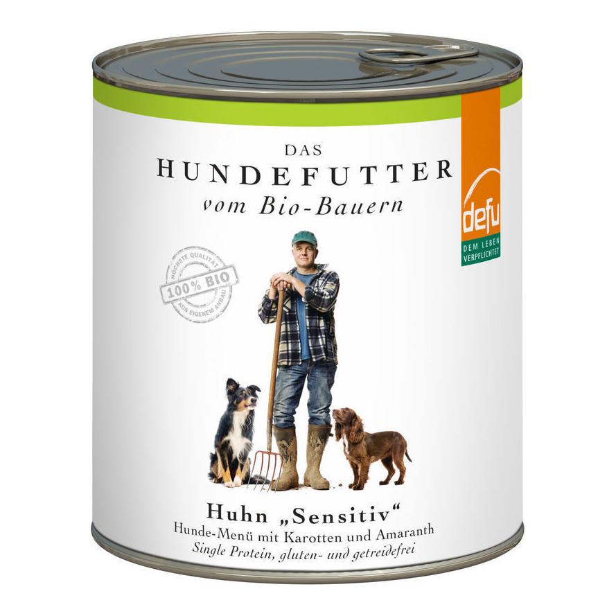 Image of defu Bio Premium Nassfutter mit Huhn 820 g - Natur - bei myluckydog.ch