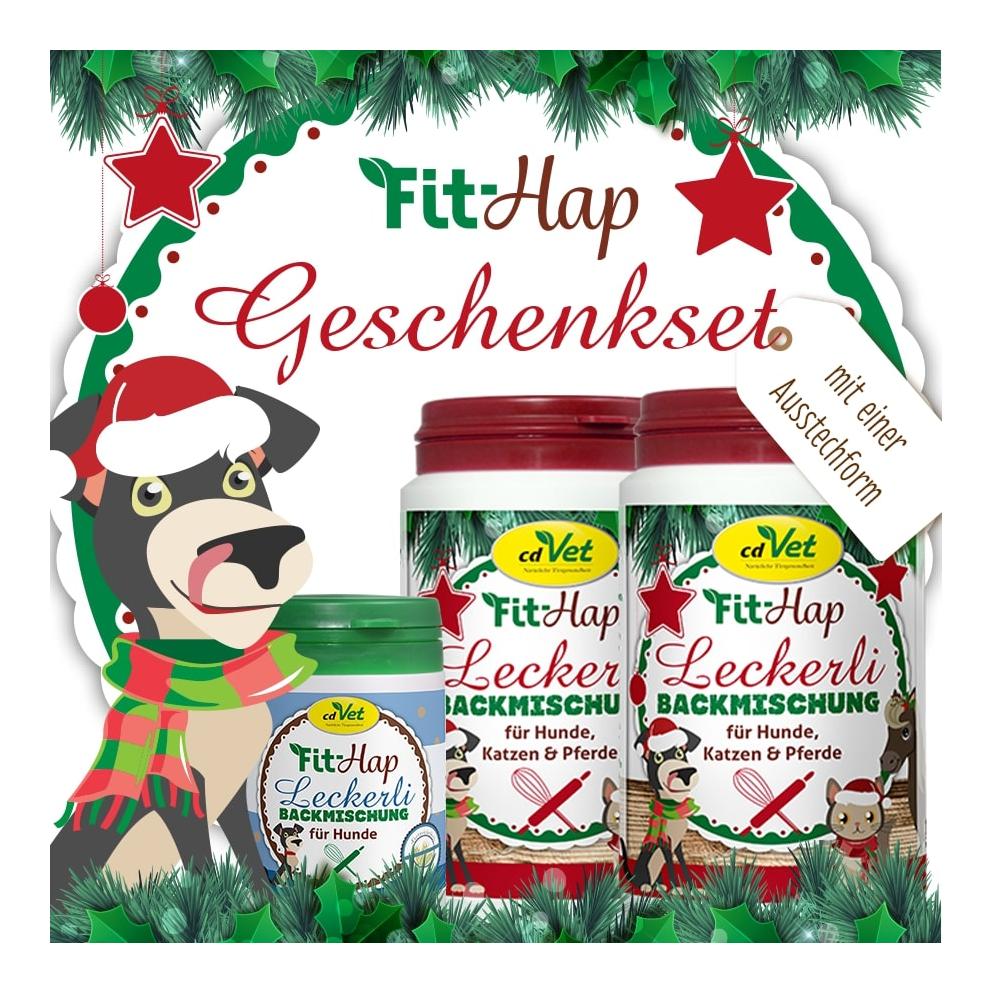 Image of cdVet Fit-Hap Backmischung Leckerli - Geschenkset - Rot - bei myluckydog.ch