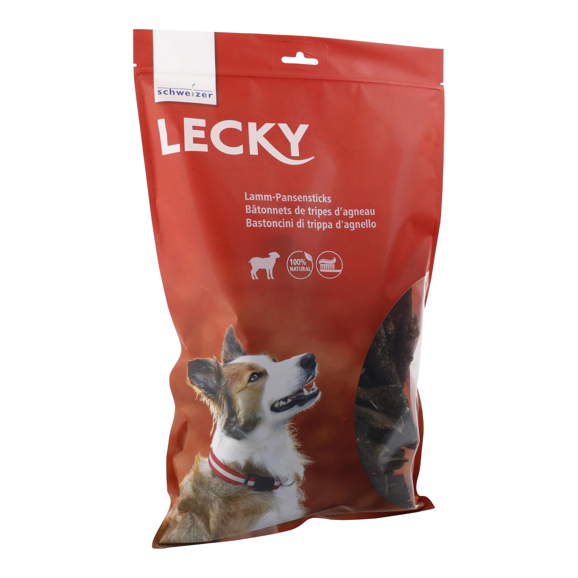 Image of LECKY Lamm-Pansensticks Kauartikel - Braun - bei myluckydog.ch