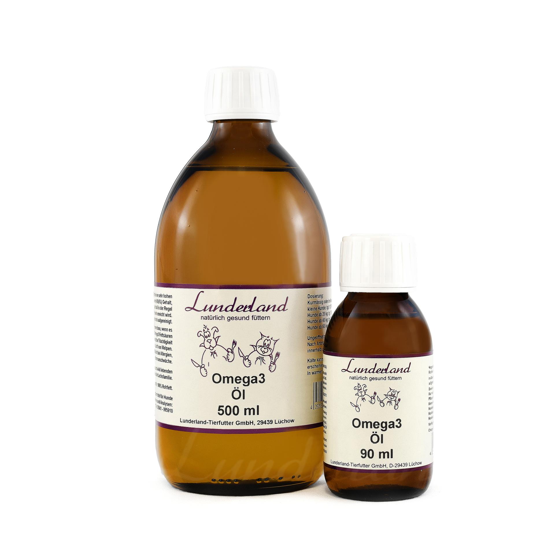 Image of Lunderland Omega3 Öl Ergänzungsfutter - Natur - bei myluckydog.ch